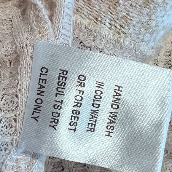 Ivy May Waffle Knit Boho Top M Oversized Patchwork Sleeves Floral Colorblock - Picture 9 of 9